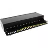 InLine Patch Panel Cat.6A stalo / sienos komplektas 12 prievadų juodas RAL9005