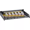InLine Patch panel Cat.6A 0,5U 6 prievadų, stalo/sienos/stovo, juodas su dulkių apsauga
