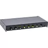 InLine Patch panel Cat.6A 0,5U 8 prievadų, stalo/sienos/bėgio montavimui, juodos spalvos, su dulkių apsauga