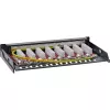 InLine Patch panel Cat.6A 0,5U 8 prievadų, stalo/sienos/bėgio montavimui, juodos spalvos, su dulkių apsauga