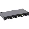 InLine Patch panel Cat.6A 0,5U 8 prievadų, stalinis / sieninis montavimas, juodas RAL9005