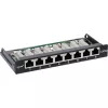InLine Patch panel Cat.6A 0,5U 8 prievadų, stalinis / sieninis montavimas, juodas RAL9005