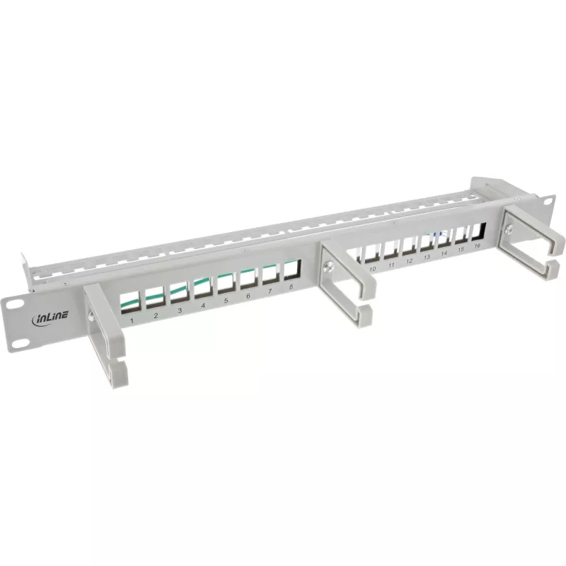 Patch panel InLine 76822A 1U pilka
