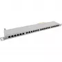 InLine Patch Panel 19 inch Cat.6A 24 prievadai 0.5U šviesiai pilka RAL7035