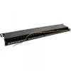 InLine Patch Panel 19 colių Cat.6A 24 prievadų 0,5U juodas RAL 9005