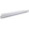 InLine Blank Patch Panel 19 colių 24 prievadų 1U šviesiai pilkas