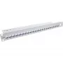InLine Blank Patch Panel 19 colių 24 prievadų 1U šviesiai pilkas