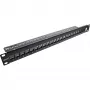 InLine Blank Patch Panel 19 colių 24 prievadų 1U juodas