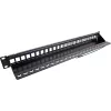 InLine Blank Patch Panel 19 colių 24 prievadų 1U juodas