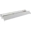 InLine Blank Patch Panel su ištraukiamu 19 colių 24 prievadų 1U šviesiai pilka