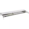 InLine Blank Patch Panel su ištraukiamu 19 colių 24 prievadų 1U šviesiai pilka
