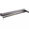 InLine Blank Patch Panel su ištraukiamu rėmeliu 19 colių 24 prievadai 1U juoda