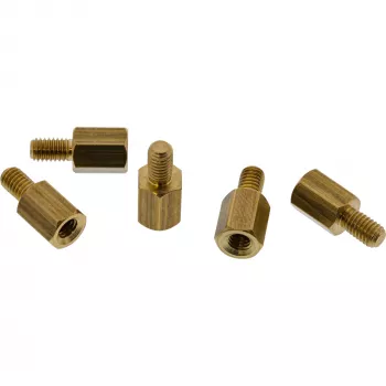 InLine Tarpiklių varžtų rinkinys pagrindinei plokštei 50 vnt., M3×5 mm, geltoni