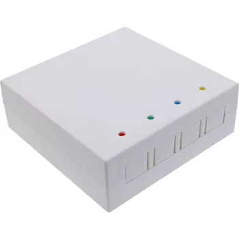 InLine FTTH tuščia užbaigimo dėžutė iki 4x LC dupleks / 4x SC simpleks, balta