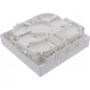 InLine FTTH tuščia užbaigimo dėžutė iki 4x LC dupleks / 4x SC simpleks, balta