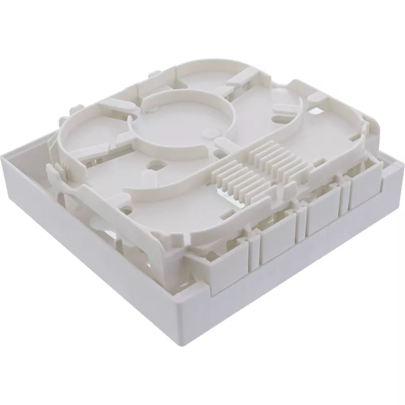 InLine FTTH tuščia užbaigimo dėžutė iki 4x LC dupleks / 4x SC simpleks, balta