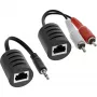 InLine RCA garso perdavimo per LAN / Ethernet / RJ45 kabelis komplektas iki 50 m