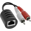 InLine RCA garso perdavimo per LAN / Ethernet / RJ45 kabelis komplektas iki 50 m