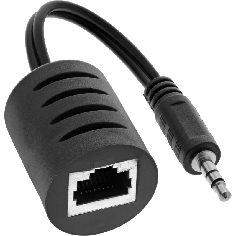 InLine RCA garso perdavimo per LAN / Ethernet / RJ45 kabelis komplektas iki 50 m