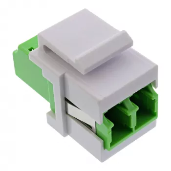 InLine 89988G LC duplex SM žalias skaidulinės optikos Keystone snap-in adapteris