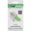 InLine 89988G LC duplex SM žalias skaidulinės optikos Keystone snap-in adapteris