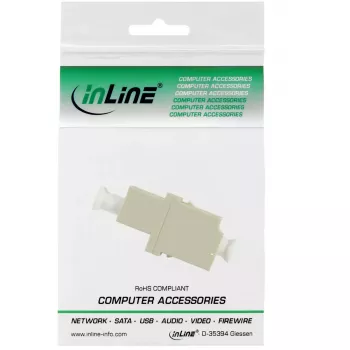 InLine Fiber optinis adapteris duplex LC/LC moteriškas daugiamodis keraminė įvorė
