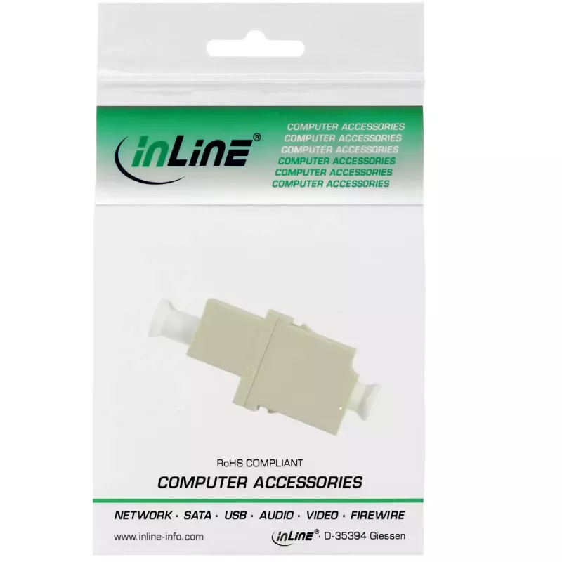 InLine Fiber optinis adapteris duplex LC/LC moteriškas daugiamodis keraminė įvorė