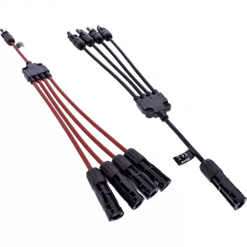 InLine 95040 saulės kabelio Y-skirstytuvas, 4 mm², 1500 V, 30 A, 0,42 m