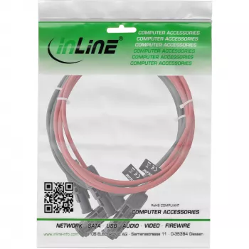 Vidutinės įtampos kabelis InLine 95603 raudonas juodas 1500V 3m