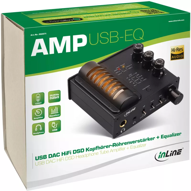 InLine AmpUSB-EQ Hi-Res Audio HiFi DSD USB DAC