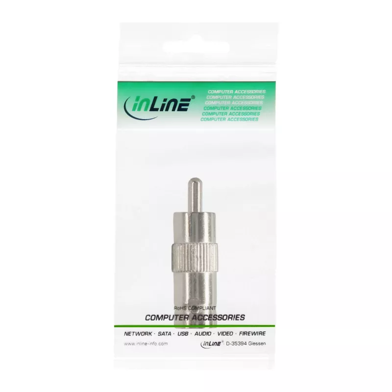 Vaizdo adapteris InLine 99320 RCA kištukas (vyriškas) į BNC lizdą (moteriškas)