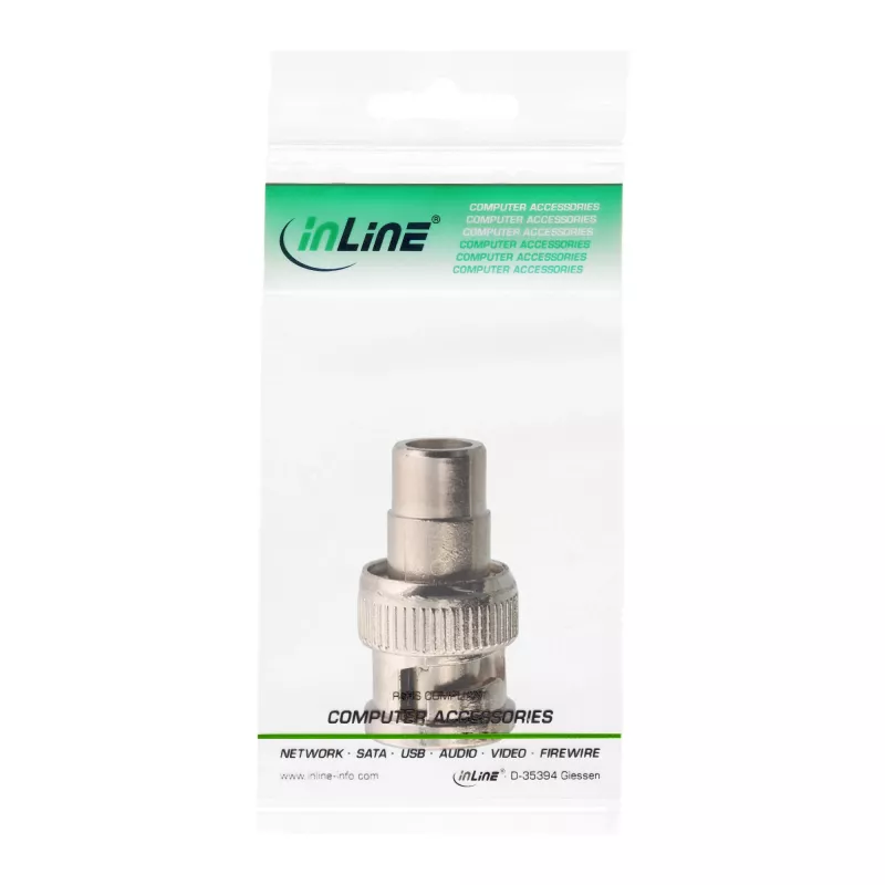Vaizdo adapteris InLine 99321 RCA moteriška prie BNC vyriško