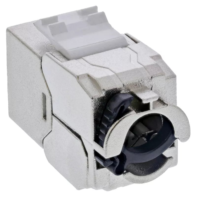 InLine 24 prievadų Keystone RJ45 lizdų rinkinys Slim SNAP-In Cat.6A su integruotu kabelio užveržimo dirželiu (B-76202P)