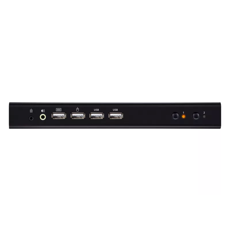 ATEN CS742H 2 prievadų USB 4K HDMI dviejų monitorių KVM jungiklis (su kabeliais)