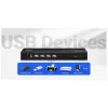 ATEN CS742H 2 prievadų USB 4K HDMI dviejų monitorių KVM jungiklis (su kabeliais)