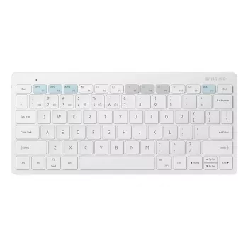 Samsung EJ-B3400BWGGDE belaidė klaviatūra balta Bluetooth QWERTZ vokiškas išdėstymas AAA baterijos 280.4×127.4×15.4 mm