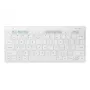 Samsung EJ-B3400BWGGDE belaidė klaviatūra balta Bluetooth QWERTZ vokiškas išdėstymas AAA baterijos 280.4×127.4×15.4 mm