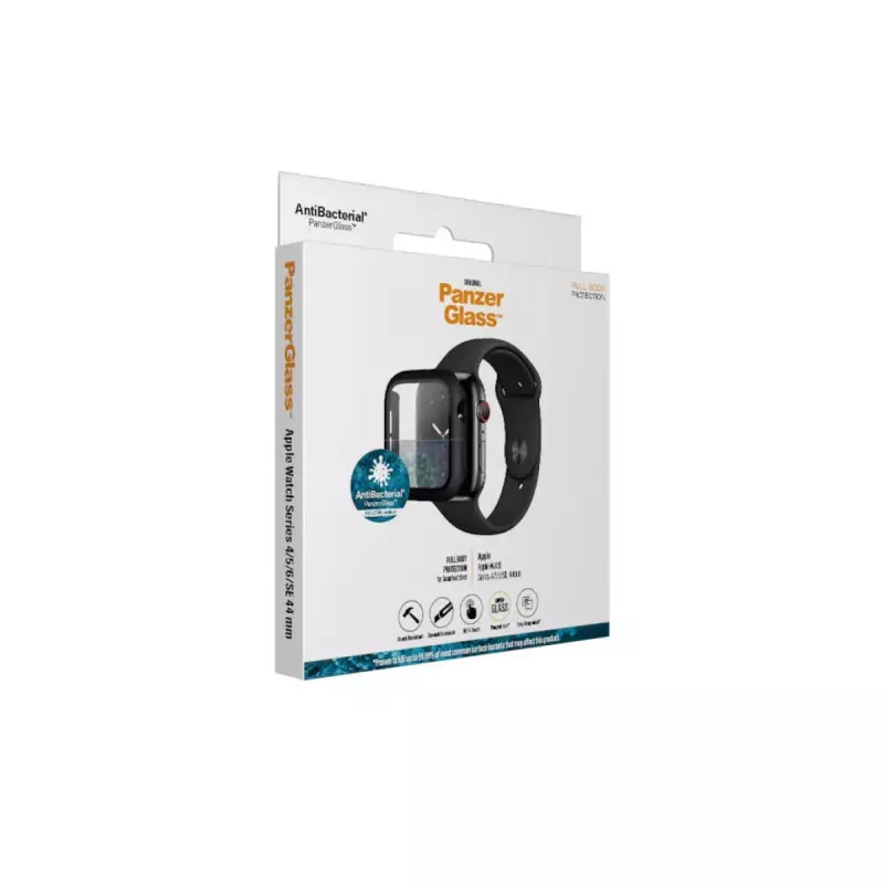 PanzerGlass ® Full Body Case juodas Apple Watch SE 3 | SE | 6 | 5 | 4 | 44mm