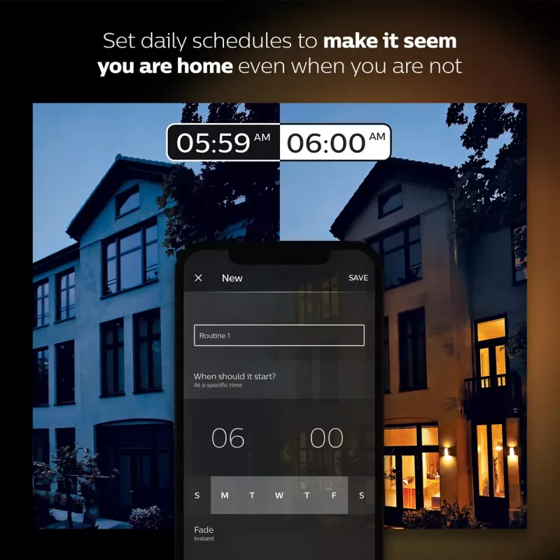 Philips Hue White and Colour Ambience išmanioji LED lempučių rinkinys — 2× E27 11W, Bluetooth/Zigbee