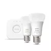 Philips Hue White and Colour Ambience išmanioji LED lempučių rinkinys — 2× E27 11W, Bluetooth/Zigbee