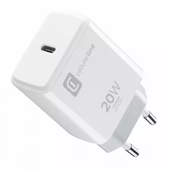 Cellularline USB-C įkroviklis 20W – iPhone 8 ir vėlesniems modeliams