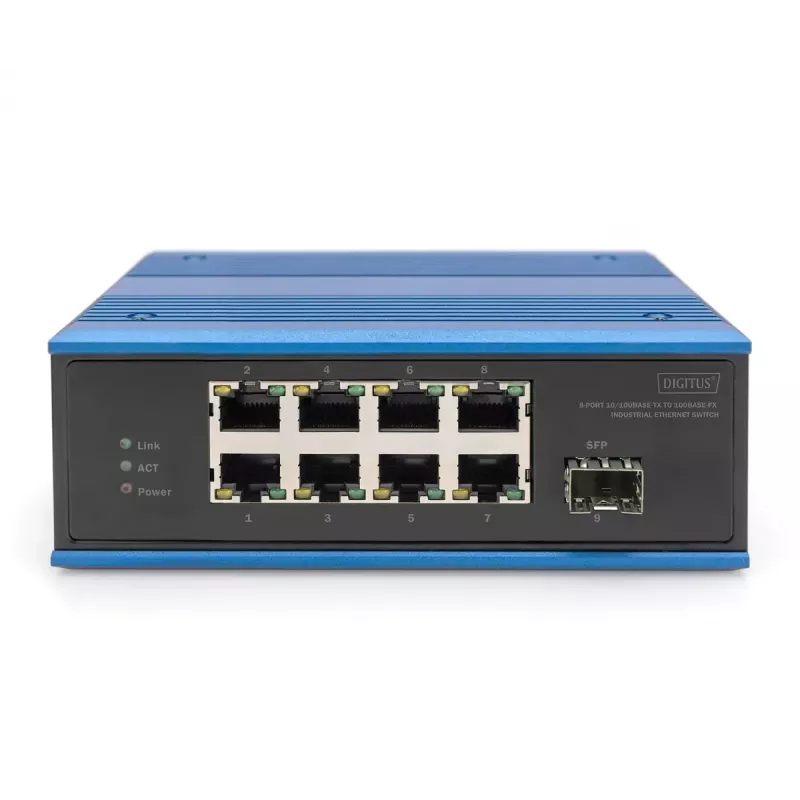 Nevaldomas jungiklis Digitus DN-651132 8 prievadų Fast Ethernet 1 SFP magistralinis