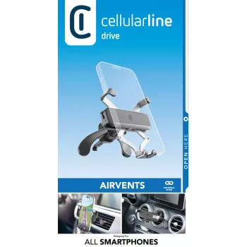 Cellularline Slide Fit – universalus laikiklis išmaniajam telefonui automobilyje su lengvu įdėjimu