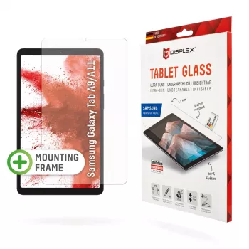 Displex Tablet Glass (9H) Samsung Galaxy Tab A11/A9, Eco montavimo rėmelis, nedūžtantis