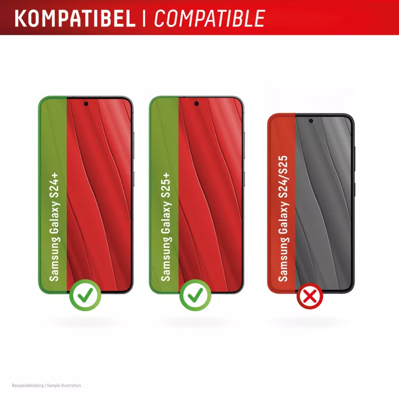 Displex privatumo apsauginis stiklas (10H) Samsung Galaxy S24+/S25+ su Eco montavimo rėmeliu