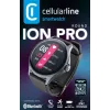 Cellularline ION PRO Round Bluetooth® išmanusis laikrodis su programėle, 3.51 cm (1.38 colio) TFT jutiklinis ekranas, juodas