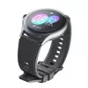 Cellularline ION PRO Round Bluetooth® išmanusis laikrodis su programėle, 3.51 cm (1.38 colio) TFT jutiklinis ekranas, juodas