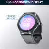 Cellularline ION PRO Round Bluetooth® išmanusis laikrodis su programėle, 3.51 cm (1.38 colio) TFT jutiklinis ekranas, juodas