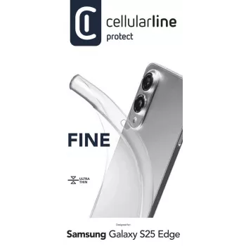 Cellularline Fine - Galaxy S25 Edge, Dėklas, Samsung, Galaxy S25 Edge, 16.9 cm (6.66 colio), Skaidrus