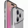 Cellularline Clear Protect kietas dėklas iPhone 17 Pro su guminiais kraštais